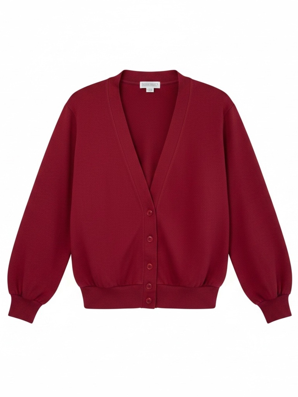 Vintage Lands’ End Women’s Medium 10-12 Red 100% Cotton Button Front Cardigan US